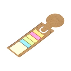 Набор цветных бумажных стикеров Budma: 5 малых стикеров, 1 большой, крафт фото