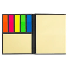 Набор цветных бумажных стикеров Stick And Fun в твердом переплете, 50 листов в блоке, черный фото