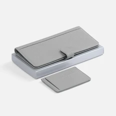 Набор Unison Travel: дорожный органайзер, чехол для карт, серый фото