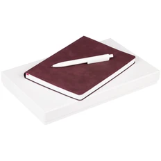 Набор Urban: ежедневник недатированный, ручка шариковая, бордовый фото