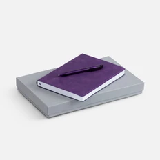 Набор Urban: ежедневник недатированный, ручка шариковая, фиолетовый фото