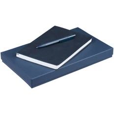 Набор Urban: ежедневник недатированный, ручка шариковая, синий фото