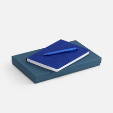 Набор Urban: ежедневник недатированный, ручка шариковая, ярко-синий фото