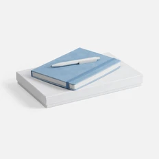 Набор Urban Hard: ежедневник недатированный, ручка шариковая, голубой фото