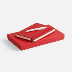 Набор Urban Hard: ежедневник недатированный, ручка шариковая, красный фото