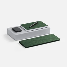 Набор Urban Planner: внешний аккумулятор 5000 mAh, планинг, ежедневник недатированный, ручка шариковая, зеленый фото