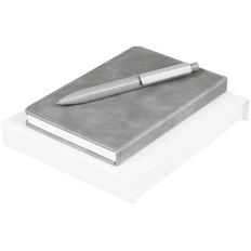 Набор Urban Simple: еженедельник недатированный, ручка шариковая, серый фото