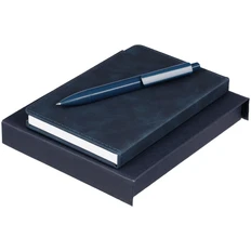 Набор Urban Simple: еженедельник недатированный, ручка шариковая, синий фото