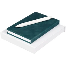 Набор Urban Simple: еженедельник недатированный, ручка шариковая, темно-зеленый фото