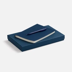 Набор Vale: ежедневник недатированный, ручка шариковая, синий фото