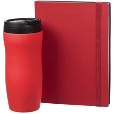Набор Vivian: термостакан Tralee, ежедневник недатированный, красный фото