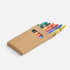 Набор восковых карандашей Pencilvania Wax, 6шт, крафт фото