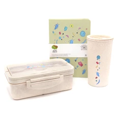 Набор «Второе Дыхание»: ланчбокс, термостакан, блокнот, бежевый фото