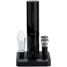 Набор винный Circle Joy Electric Wine Bottle Opener: электрический штопор, две вакуумные пробки, резак для фольги, аэратор, черный фото