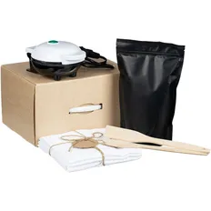 Набор Waffle Kit: вафельница, смесь для приготовления вафель, кухонные полотенца, лопатка и ложка, белый фото