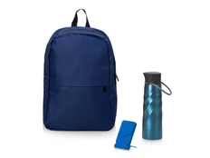 Набор Waterpower: внешний аккумулятор, бутылка, синий фото