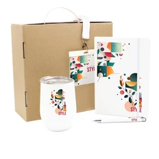 Набор Welcome Pack Style: термокружка, блокнот, ручка, ланъярд, белый фото