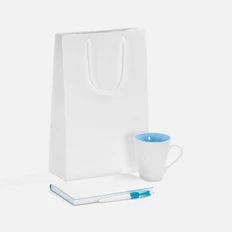 Набор White Shall Simple: ежедневник недатированный, кружка, ручка шариковая, голубой фото