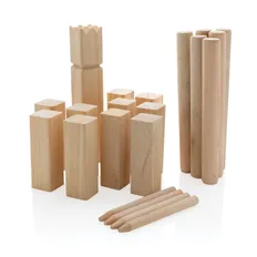 Набор игровой деревянный XD Collection Kubb, коричневый фото