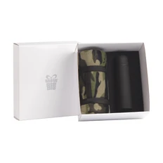 Набор «Защитнику Отечества»: термос, плед, зеленый / черный фото