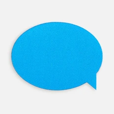 Наклейка тканевая Lunga Bubble, M, голубая фото
