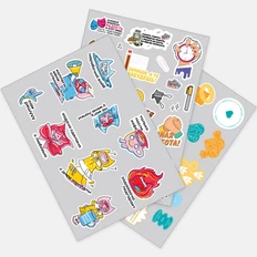 Наклейки из ПВХ Sticker Pack на заказ, L фото