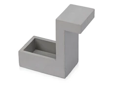 Настольная лампа из бетона Blok Lamp, серая фото