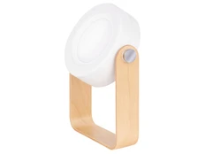 Лампа настольная LED Oko, крафт / белая фото