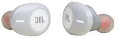Наушники беспроводные внутриканальные затычки с зарядным кейсом футляром JBL T120TWS, белые фото