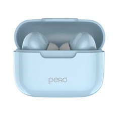 Наушники беспроводные Pero TWS06 Comfort, голубые фото