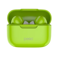 Наушники беспроводные Pero TWS06 Comfort, зеленые фото
