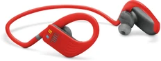 Наушники беспроводные внутриканальные для бега, влагозащищенные JBL Endurance, красные фото
