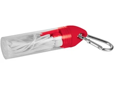 Наушники проводные внутриканальные Earbuds, белые/ красные фото