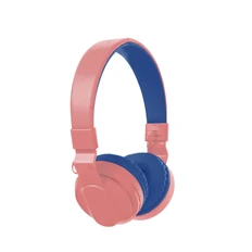 Наушники беспроводные накладные Rombica MySound BH-16, розовые / синие фото