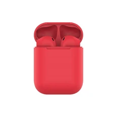 Наушники беспроводные с зарядным боксом Hiper TWS Air Soft, красные фото