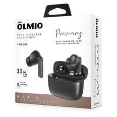 Наушники беспроводные True Wireless Olmio TWE-014, черные фото