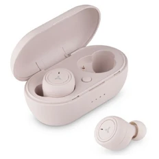 Наушники беспроводные в зарядном кейсе Accesstyle Denim TWS Pink, розовые фото