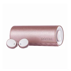Наушники беспроводные внутриканальные затычки с зарядным кейсом футляром True Wireless Padmate PaMu Scroll T3 Sakura, розовые фото