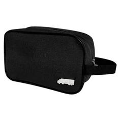 Несессер «Колумбс» с металлическим шильдом «Фура», черный / серебряный фото