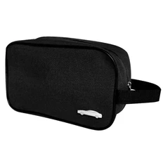 Несессер «Колумбс» с металлическим шильдом «Машина», черный / серебряный фото