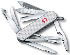 Нож Victorinox MiniChamp Alox, серебристый, 58 мм, 14 функций фото