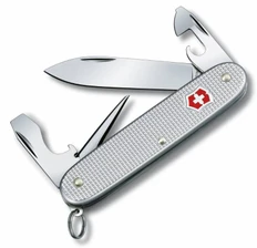 Нож Victorinox Pioneer Alox, серебристый, 93 мм, 8 функций, в картонной коробке фото
