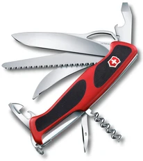 Нож Victorinox RangerGrip 57 Hunter, чёрно-красный, 130 мм, 13 функций фото