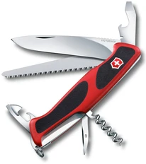 Нож перочинный Victorinox RangerGrip 55 (0.9563.C) 130мм 12функц. красный/черный карт.коробка фото