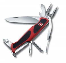 Нож перочинный Victorinox RangerGrip, 14 функций, чёрный / красный фото