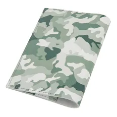 Обложка для паспорта MILITARY, серый, белый фото