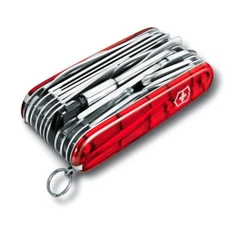 Офицерский нож SwissChamp XLT 91, прозрачный красный фото