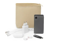 Органайзер для электроники и проводов Amalia, бежевый фото