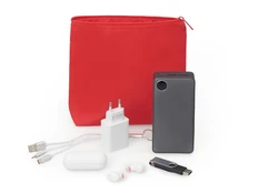 Органайзер для электроники и проводов Amalia, красный фото