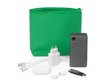 Органайзер для электроники и проводов Amalia, зеленый фото